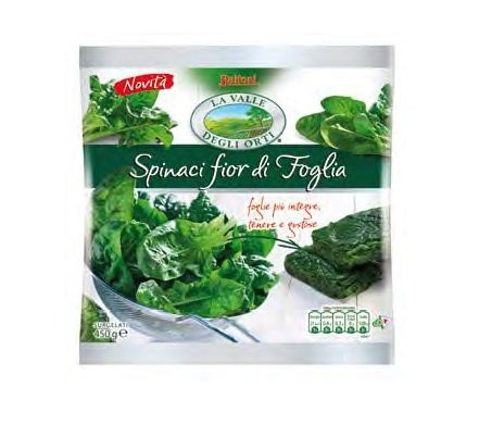spinaci fior di foglia  450 gr