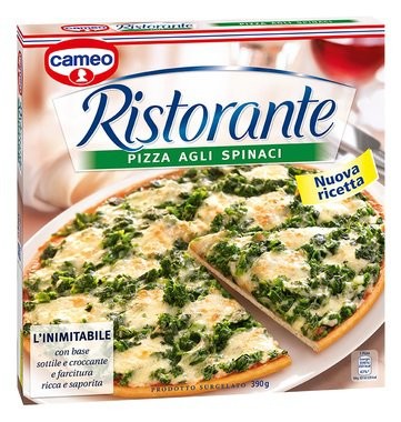 cameo pizza ristorante agli spinaci 390 g