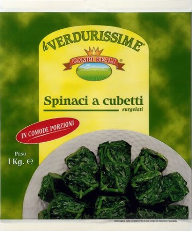 spinaci a cubetti  1 kg
