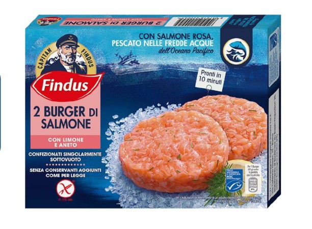 findus 2 burger salmone   170g