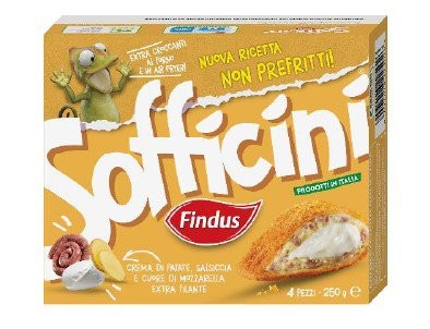 findus sofficcini patate salsiccia  mozzarella 250g